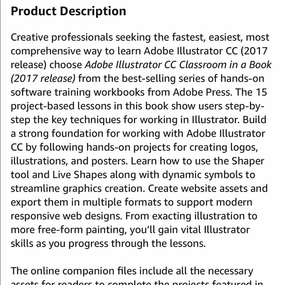 Adobe Illustrator CC Classroom in a book 2017 - Picture 5 of 5